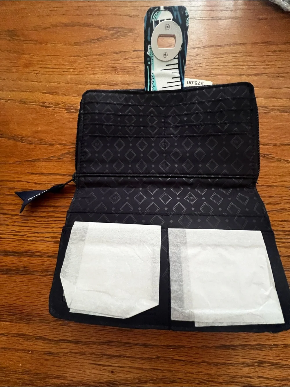 NEW Vera Bradley RFID Tech Wristlet In Shore Enough Pattern